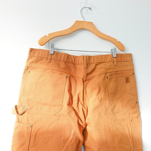 Big Bill Pants Mens 40 Brown Cotton Work Carpenter Trouser Straight Canvas 40x32 - Picture 7 of 10